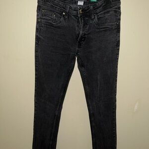Free Planet Black Skinny Jeans for Men